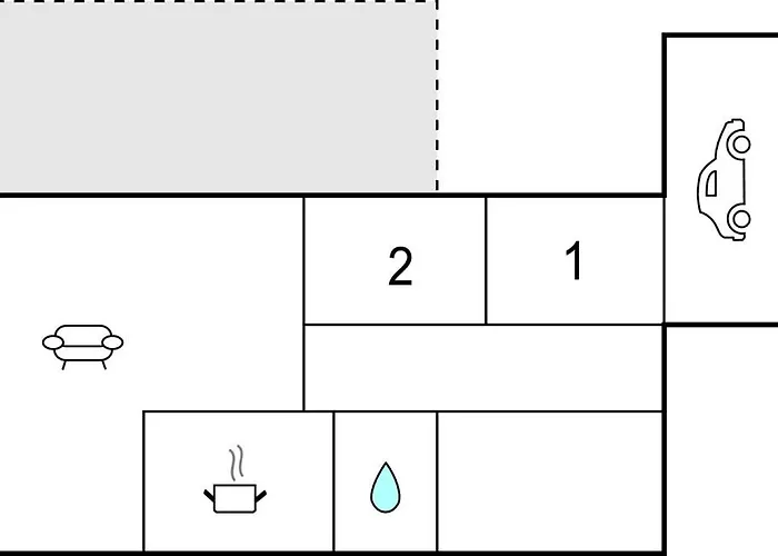 2 Bedroom In 度假居 Roslev